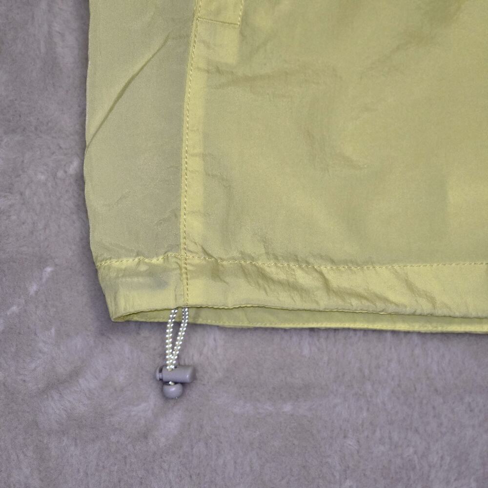 Eddie Bauer Women’s Small Yellow Nylon Half Zip Pullover Windbreaker Hood Jacket - Picture 5 of 12